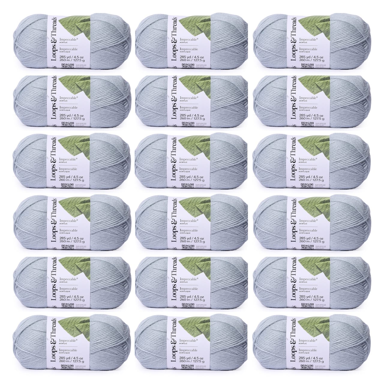 18 Pack: Impeccable® Solid Yarn by Loops & Threads®